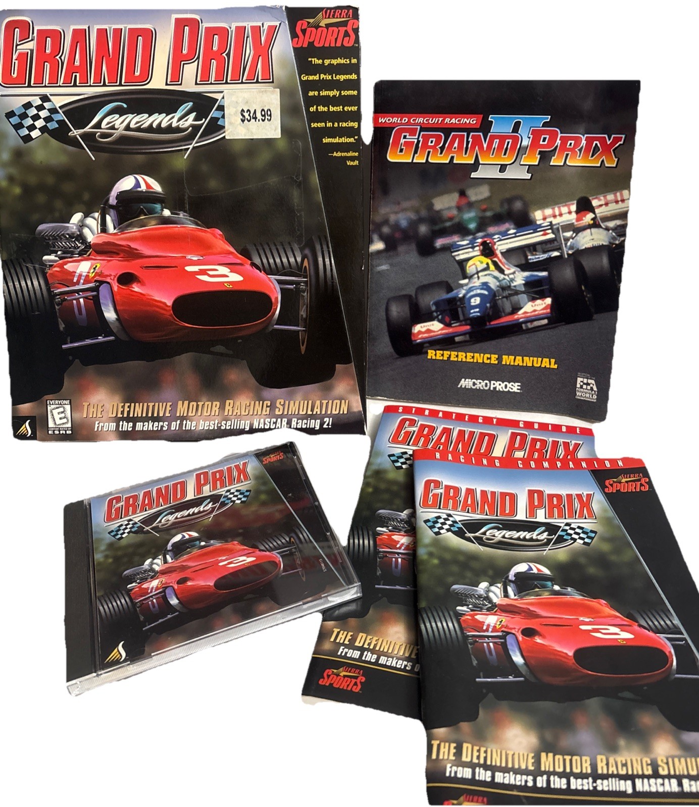 Grand Prix Legends PC 1998) Big Box Sierra Sports Software & Manuals