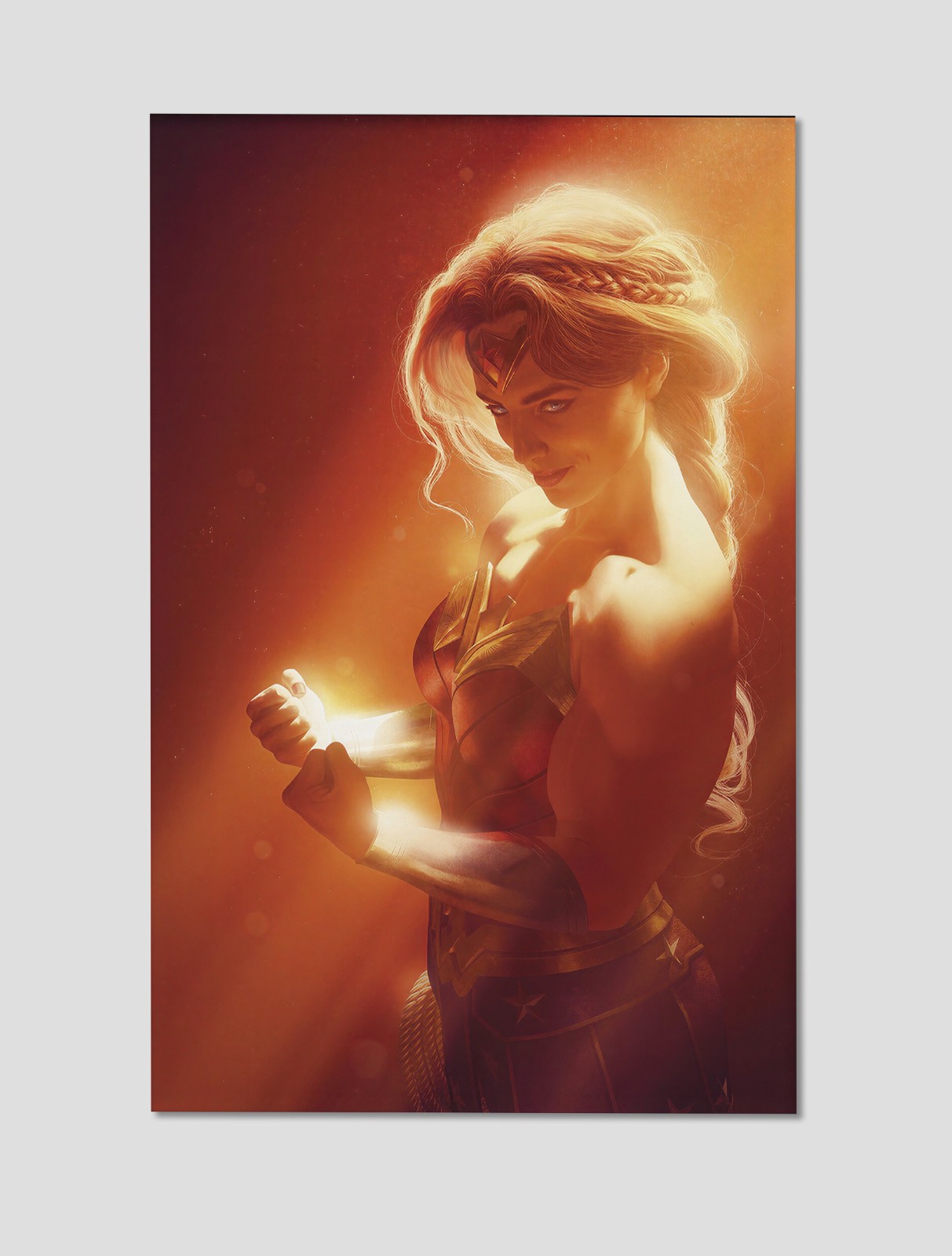 Wonder Woman Divine Warrior Premium Giclee Print Poster 11x17 DC Comics Wall Art