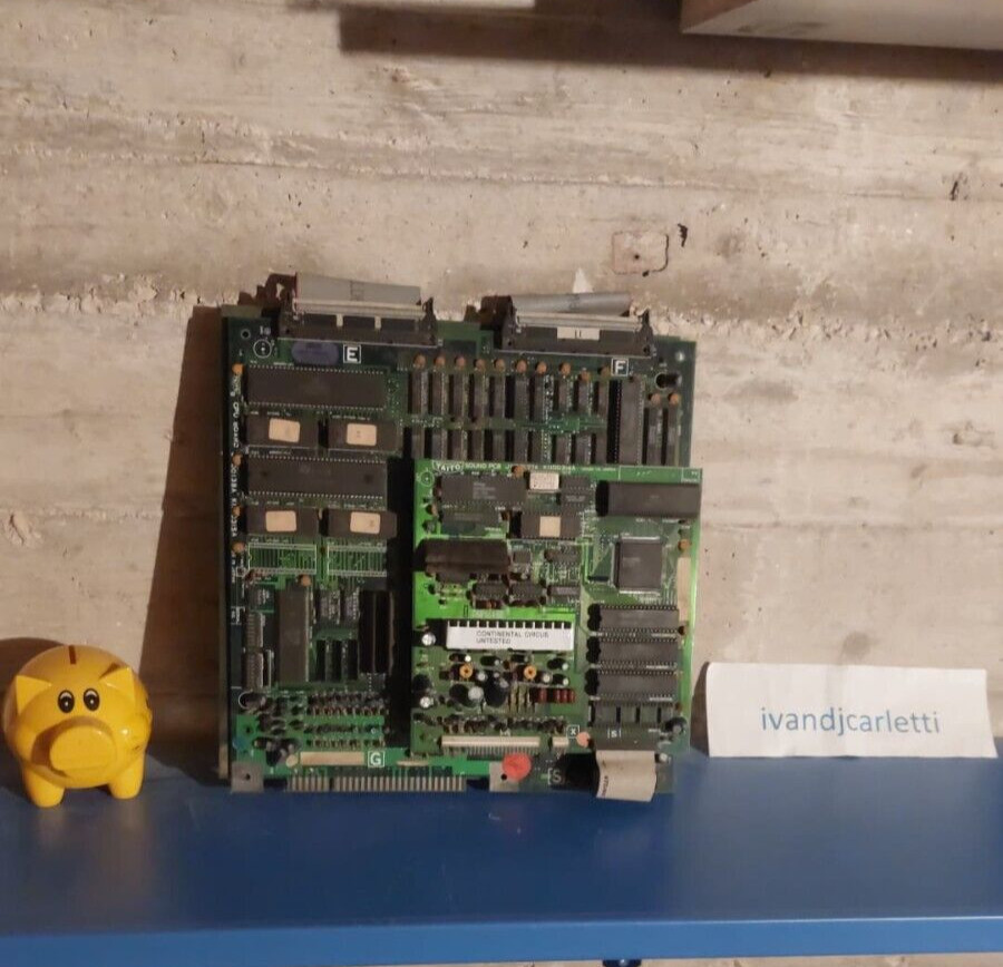 continental circus pcb jamma 100% original taito untested ivandjcarletti