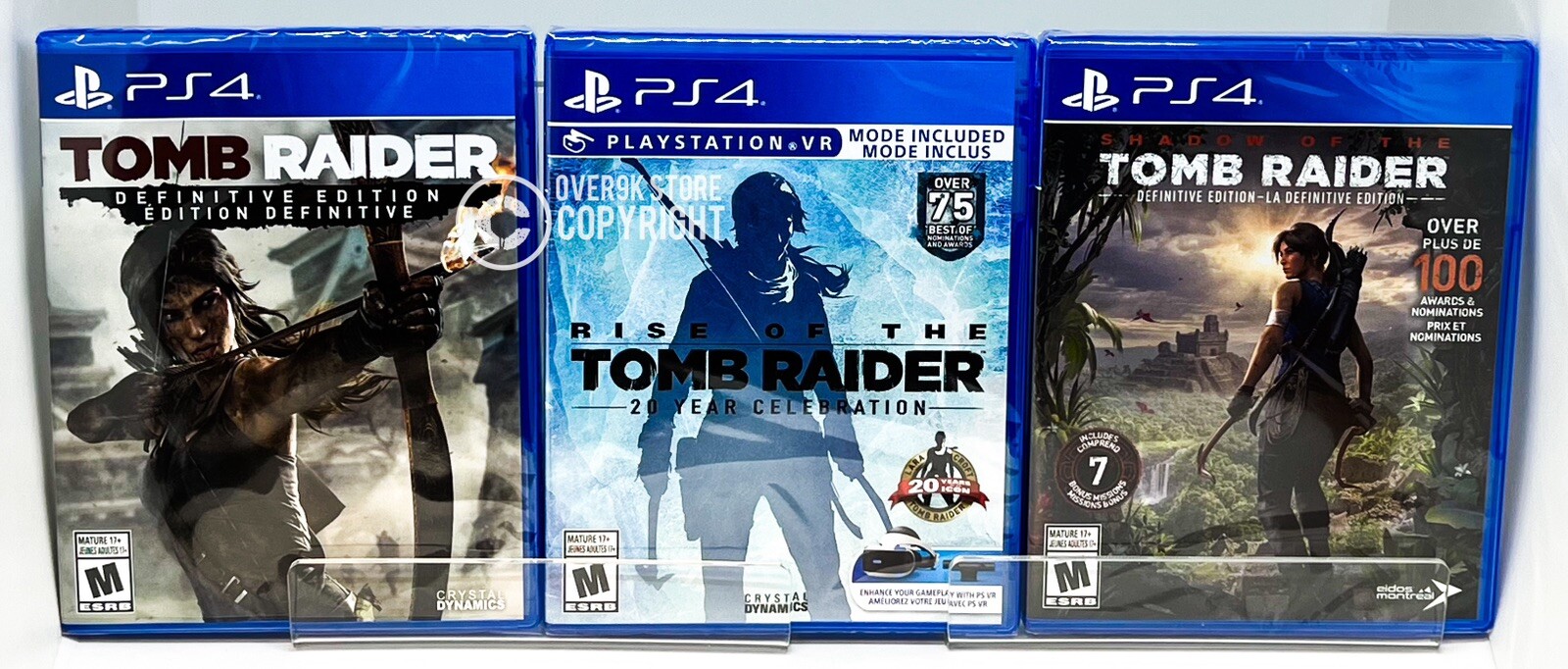 Tomb Raider Bundle with 3 games - PS4 - Brand New | Factory Sealed