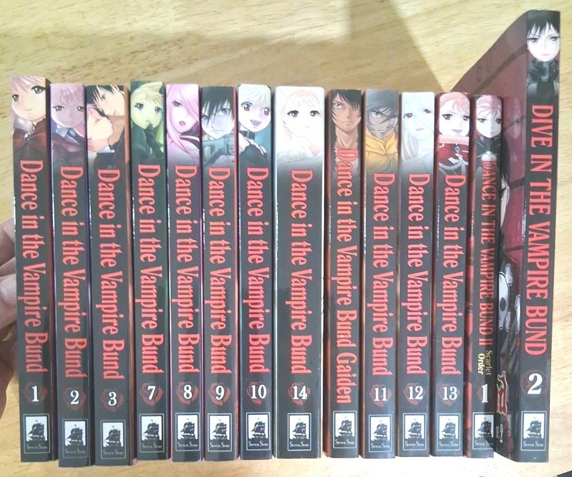 Dance In The Vampire Bund Manga Vol 1-3,7-14 & Gaiden Dive Scarlet Order 1st Ed