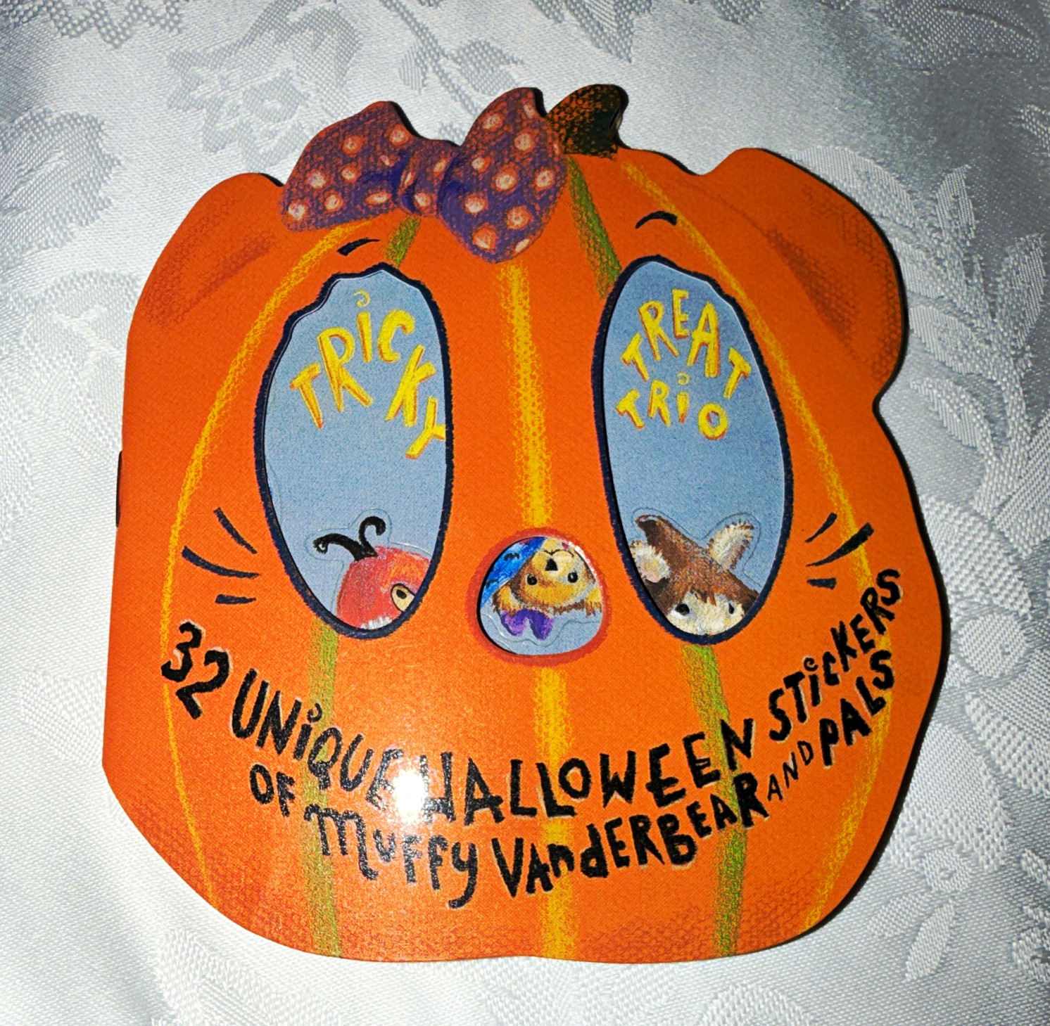 North American Bear Co. Muffy Vanderbear Tricky Trio Pumpkin Wall Décor 1994