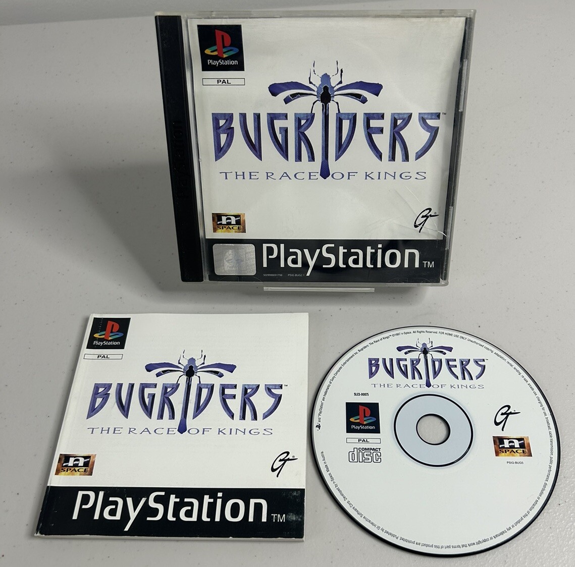 Bugriders - Sony Playstation 1 PS1 - Tested & Working - Complete W/Manual