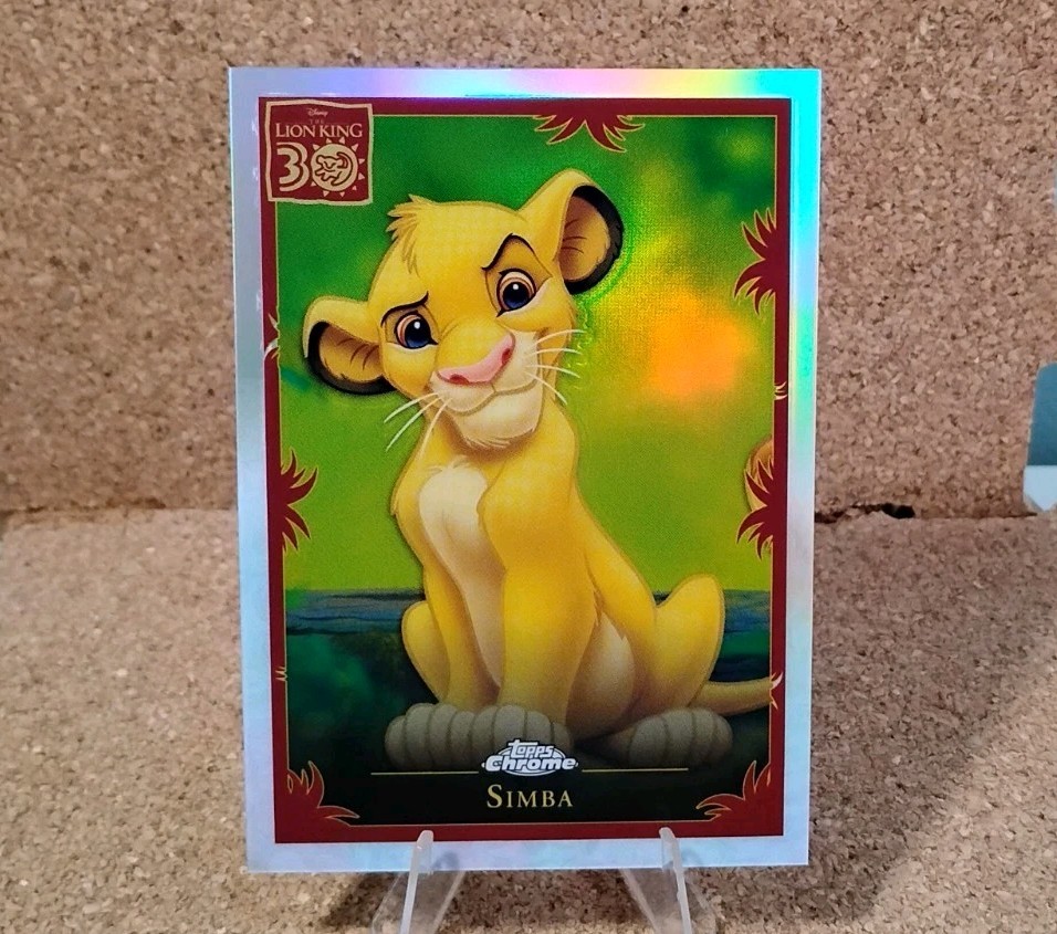 2024 Topps Chrome Disney Simba Lion King 30th Anniversary Insert LK-1