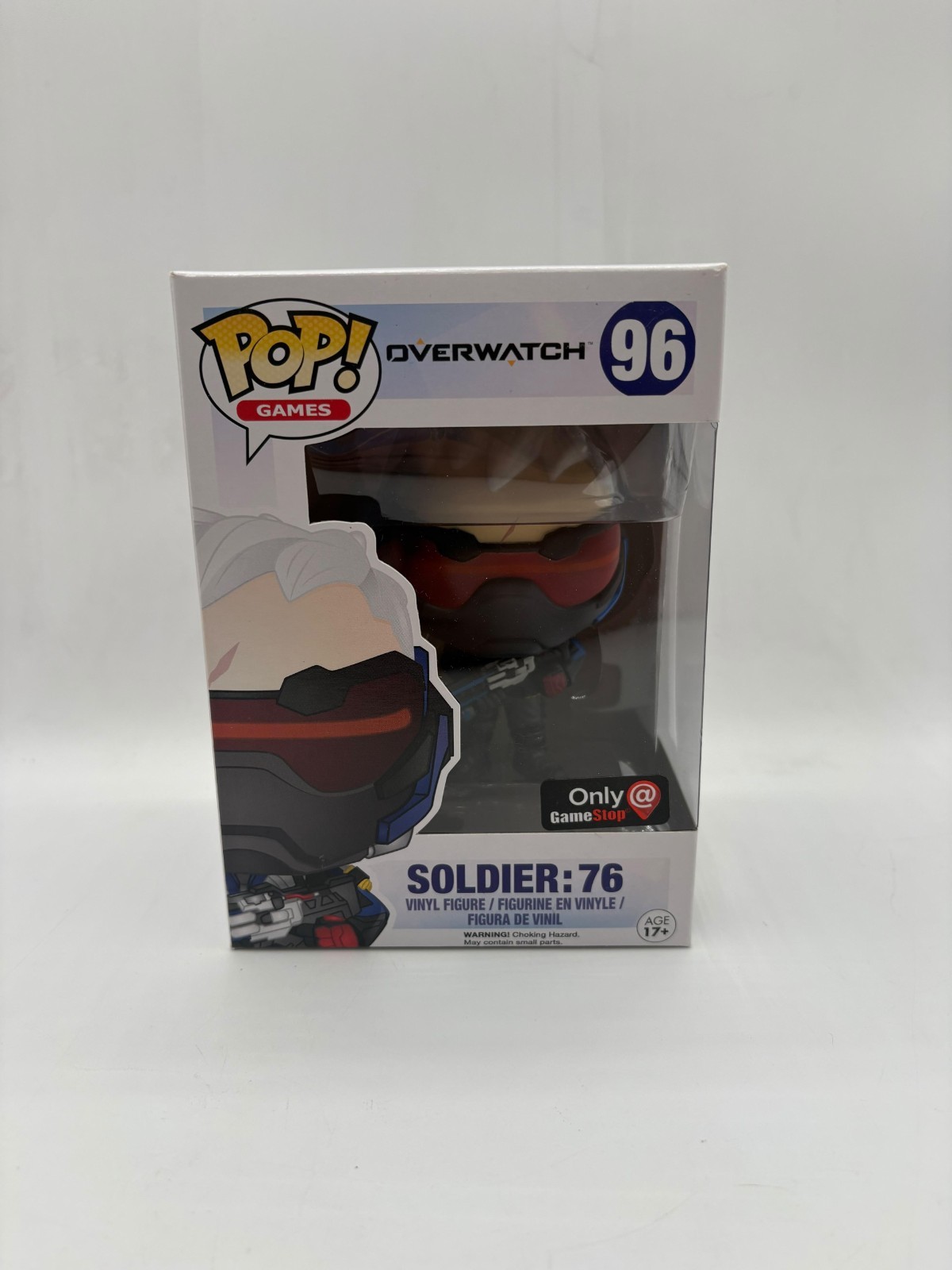Funko Pop Games Overwatch Soldier: 76 #96 Vinyl Figure Blue