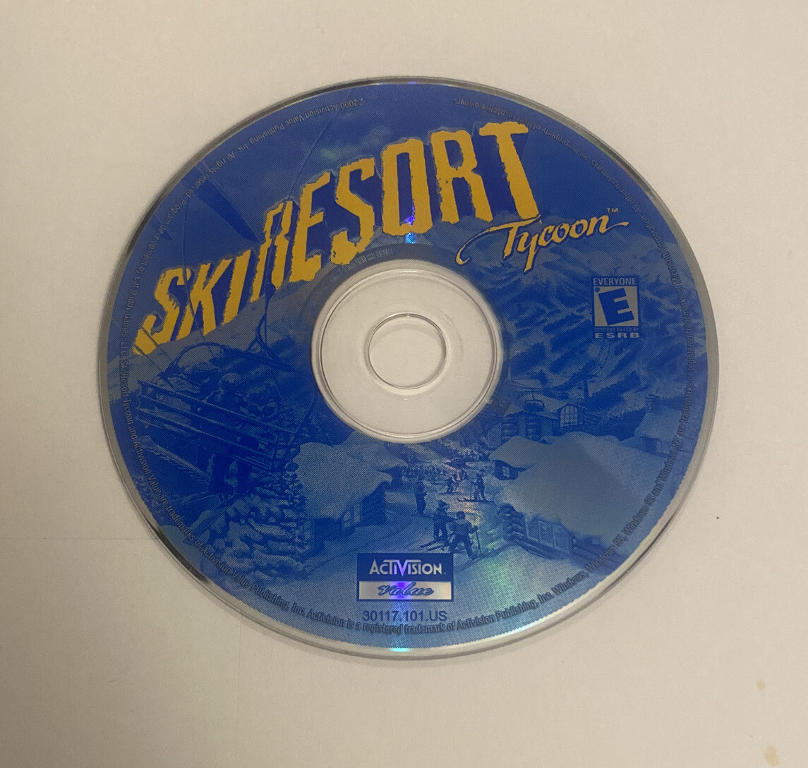 Ski Resort Tycoon PC CD-Rom by Activision - 2000 Windows 95, 98 -GAME DISC ONLY