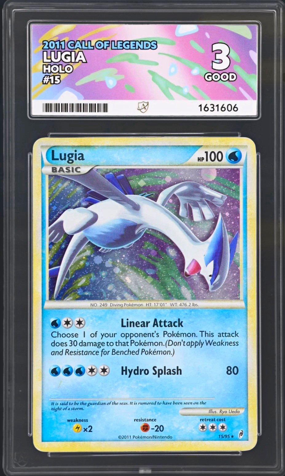 Lugia 15/95 Call of Legends Holo Rare English Pokémon TCG 2011 ACE 3