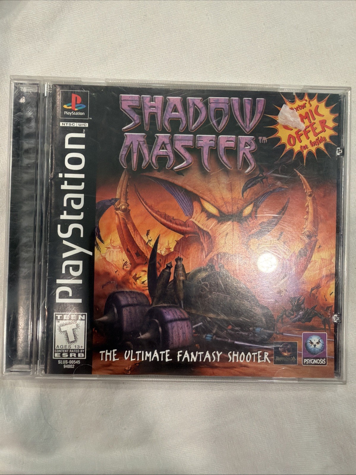 Shadow Master (Sony PlayStation 1, 1997) PS1 CIB Complete TESTED