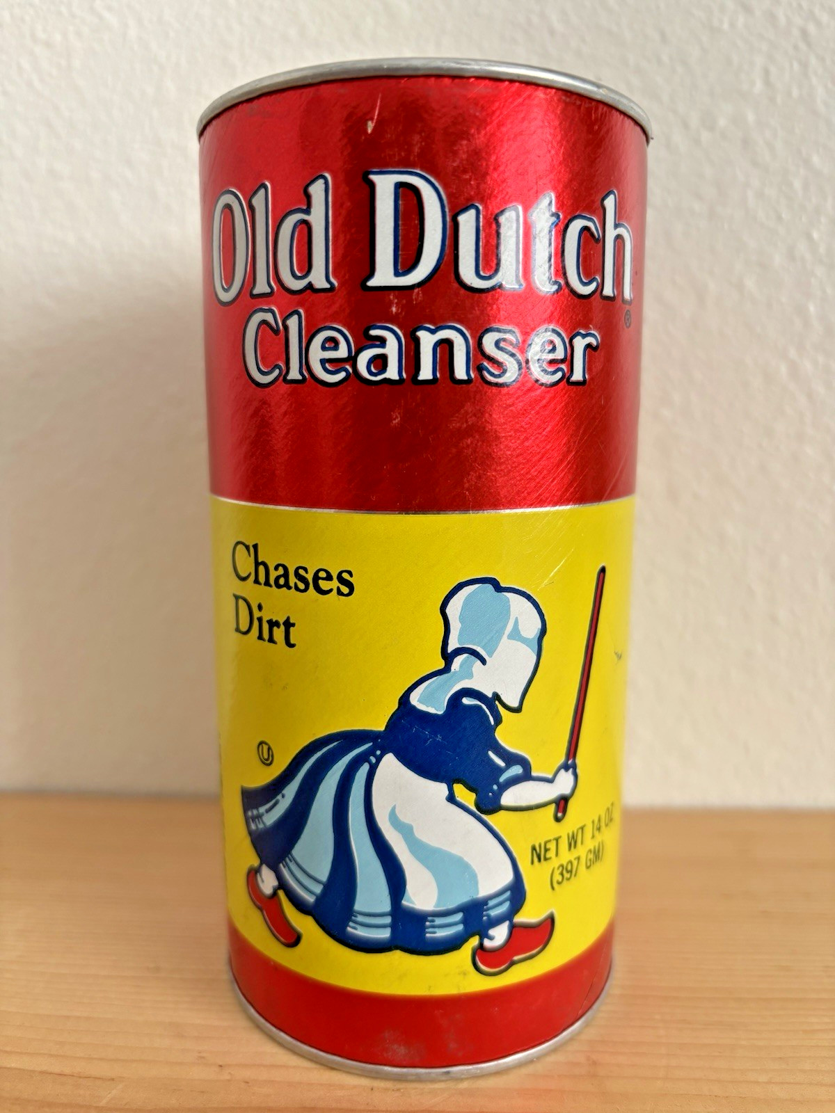 Vintage Old Dutch Cleanser Chases Dirt 14 oz ~ Discontinued ~ USA Made ~ NEW NOS