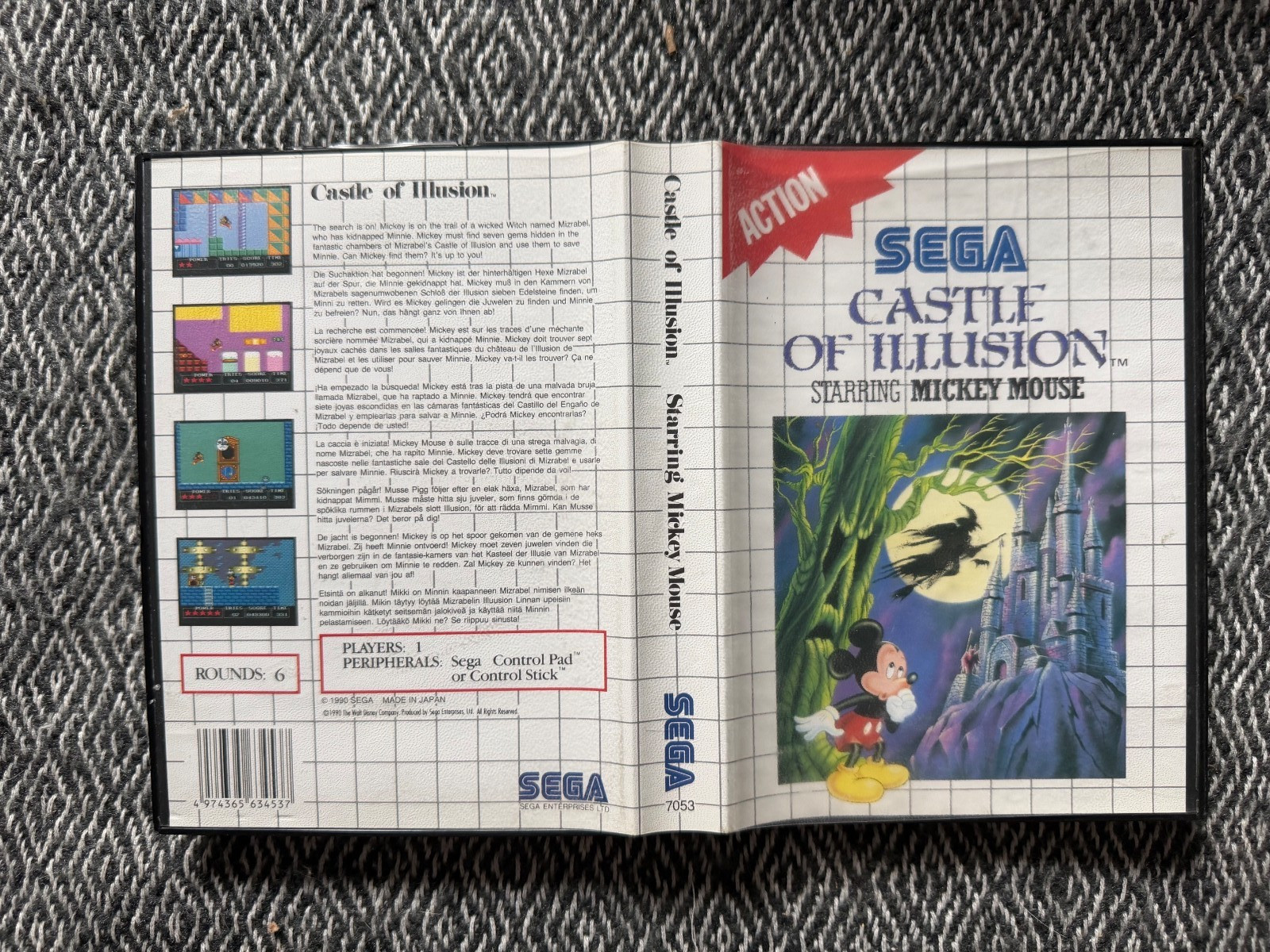Master System CASTLE OF ILLUSION Starring Mickey Mouse *NI* PAL (Works in US)