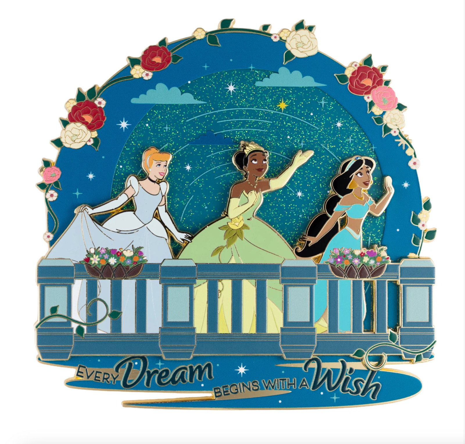 PRESALE Pink a La Mode PALM Princess Every Dream Begins With A Wish Jumbo Pin LE