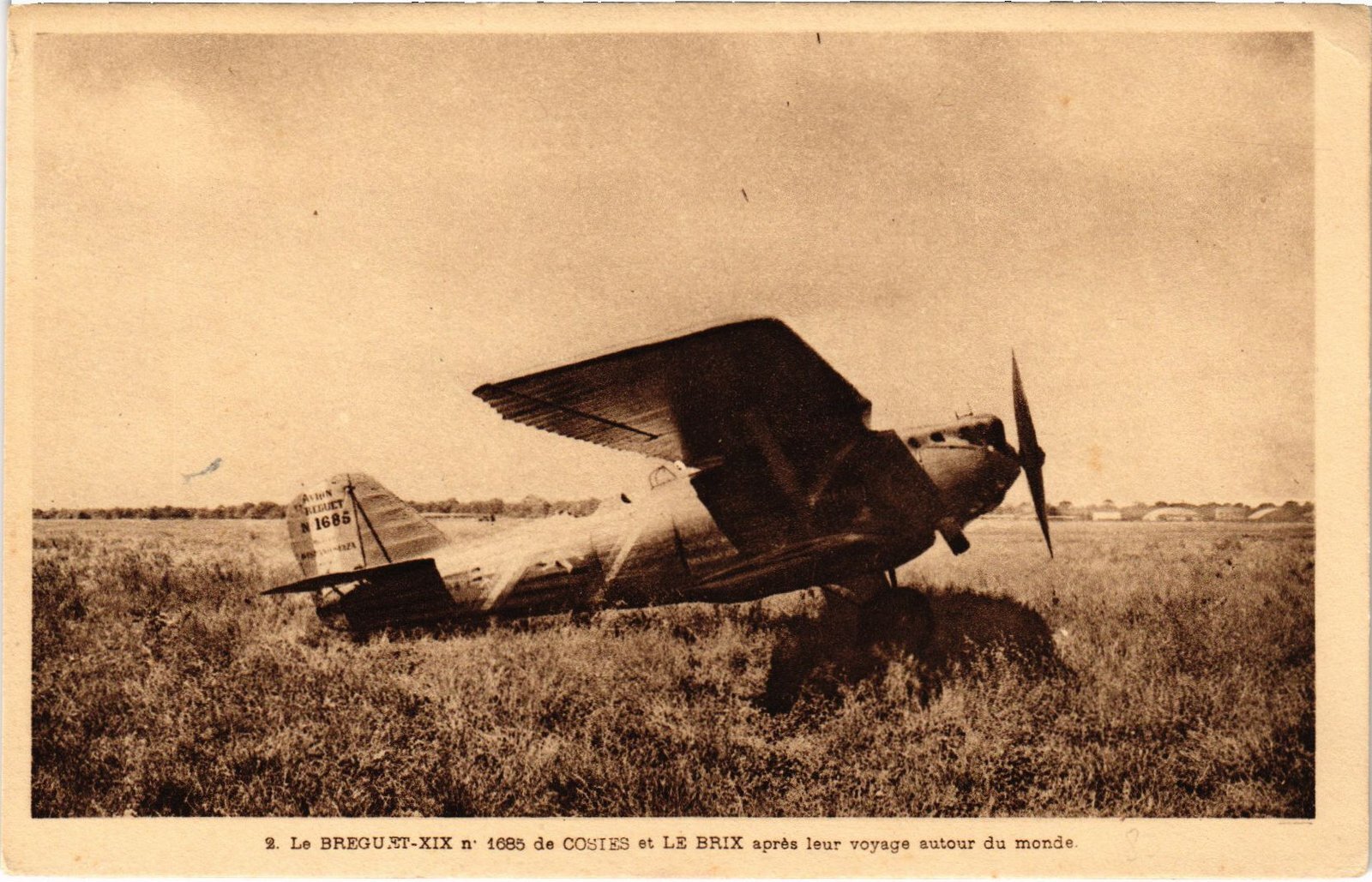 PC COSTES LE BRIX LE BREGUET XIX AVIATION AIRCRAFT (a39312)