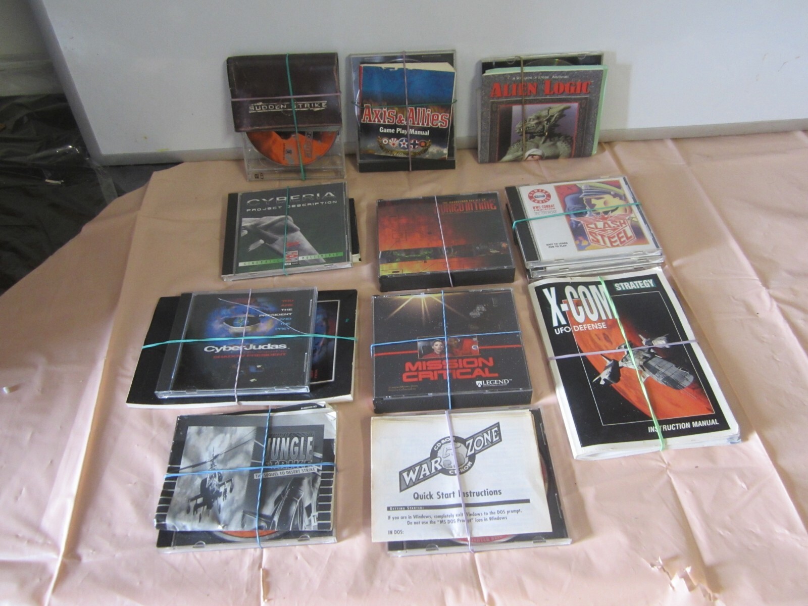 Lot Of 2 - Sudden Strike Pc Game 2000 plus Axis Allies game and 7 more read des