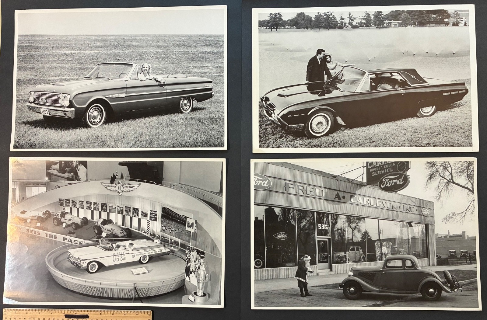 4 Large Vintage FORD 12”X18