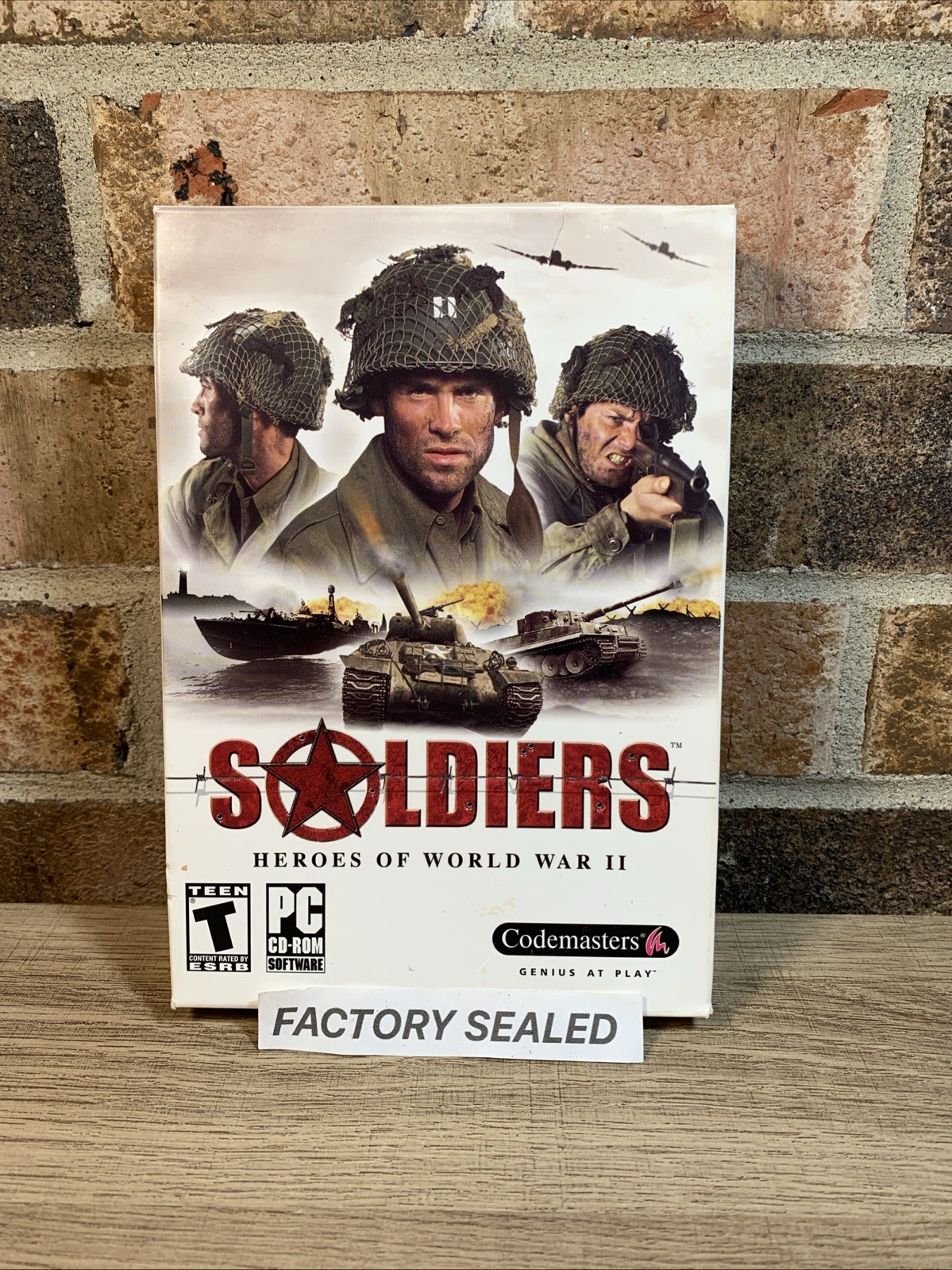 Soldiers: Heroes of World War II (PC, 2004) Brand New Factory Sealed