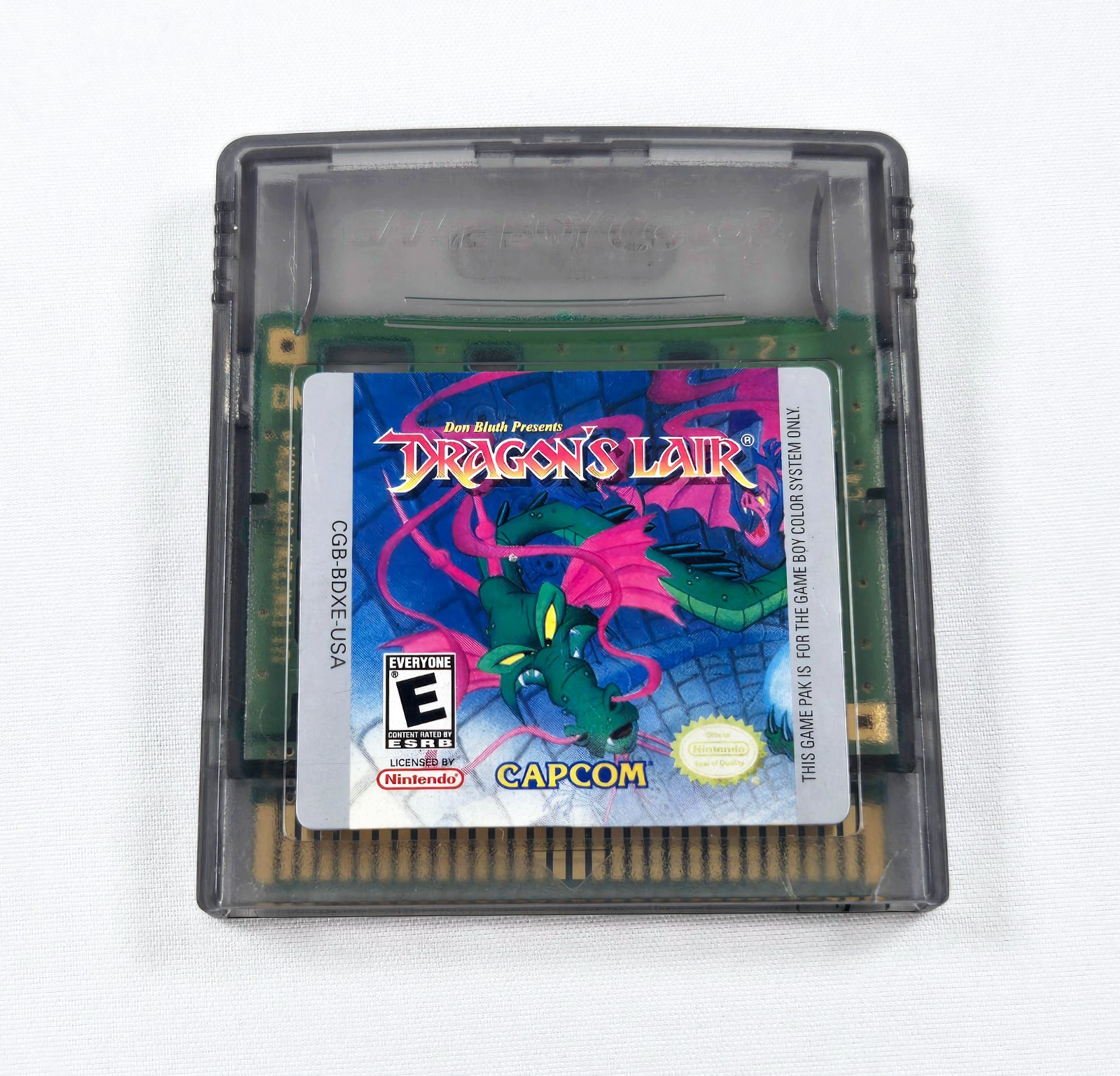 DRAGON\'S LAIR 2001 Authentic Game Boy Color Clean Pins Tested