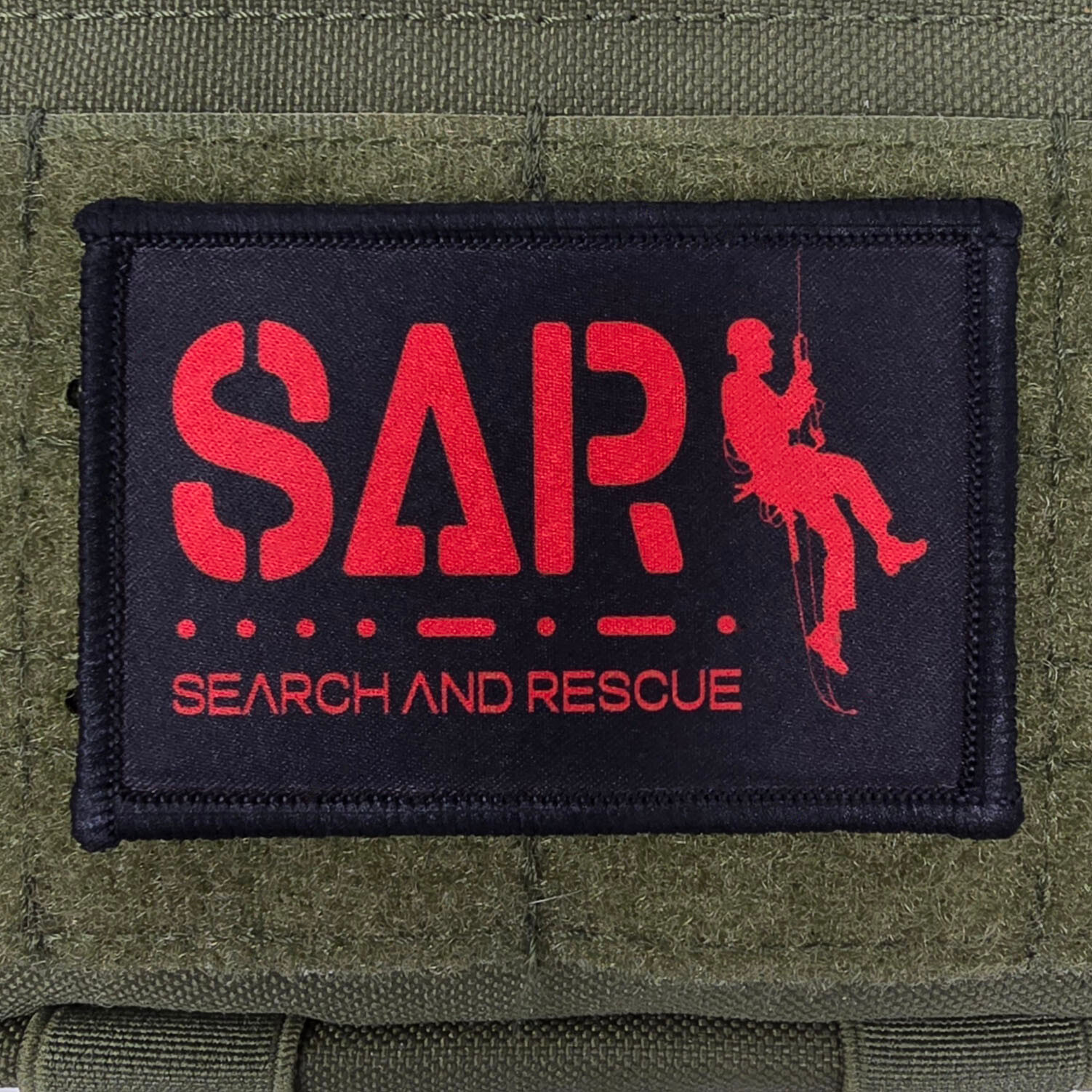 Search And Rescue Patch SAR Moral Tactical Military Army USA Hook & Loop 3x2