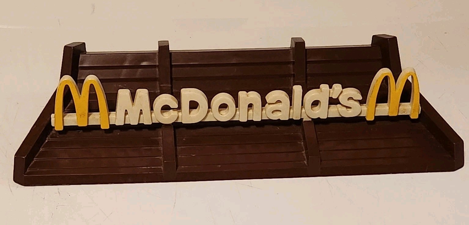 RARE Vintage 1976 McDonald\'s McDonaldland Remco Restaurant Roof Sign Train 