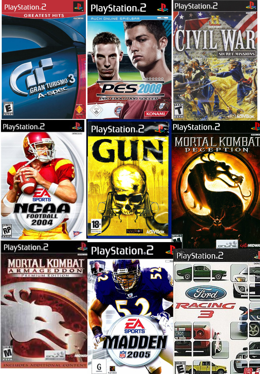 Lot of various PS2 games, select one or combine with others