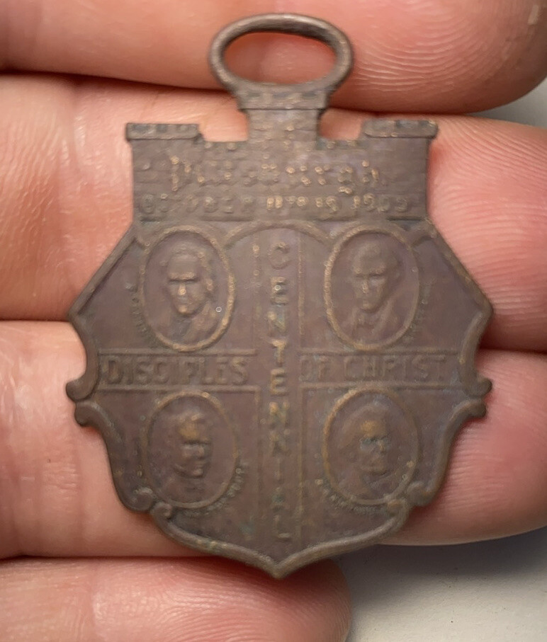Antique 1909 Pittsburg Disciples Of Christ Centennial Medal