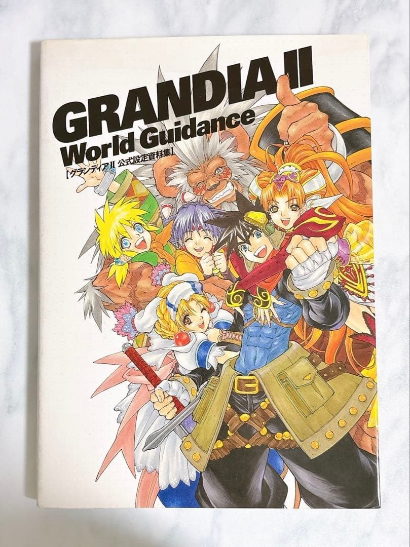 Grandia II World Guidance Official Material Book Game Art Japanese