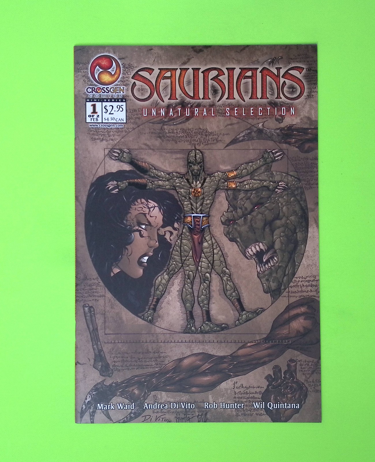 Saurians Unnatural Selection #1 2002 CrossGen High Grade Comic Book Q134-117