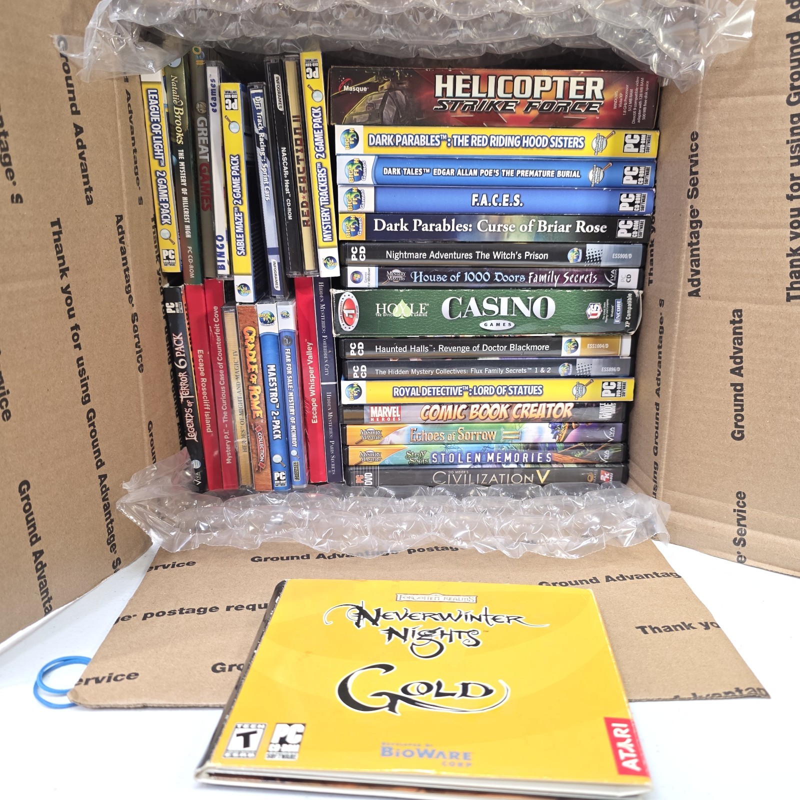 30+ PC Games Lot Civilization V NASCAR Heat Red Faction 2 Dirt Track Racing +...