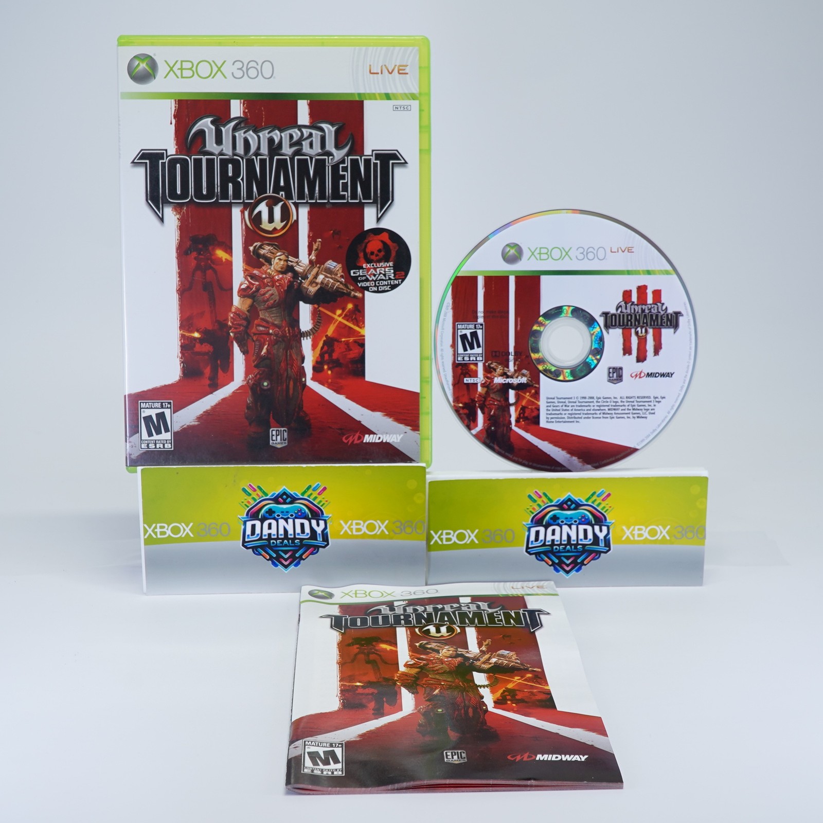 Unreal Tournament 3 III CIB W/ Manual - Xbox 360