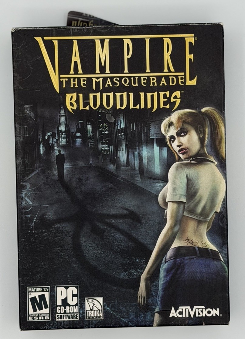 Vampire The Masquerade Bloodlines Complete - Big Box - Very Clean (PC GAME)