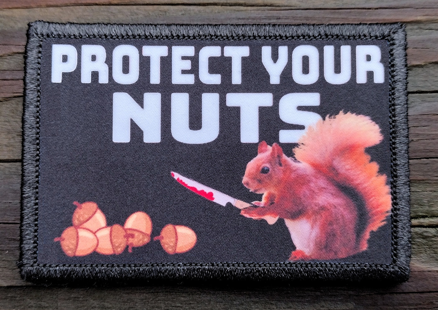 Protect Your Nuts Morale Patch Hook and Loop Funny Army Custom Tactical 2A Gear