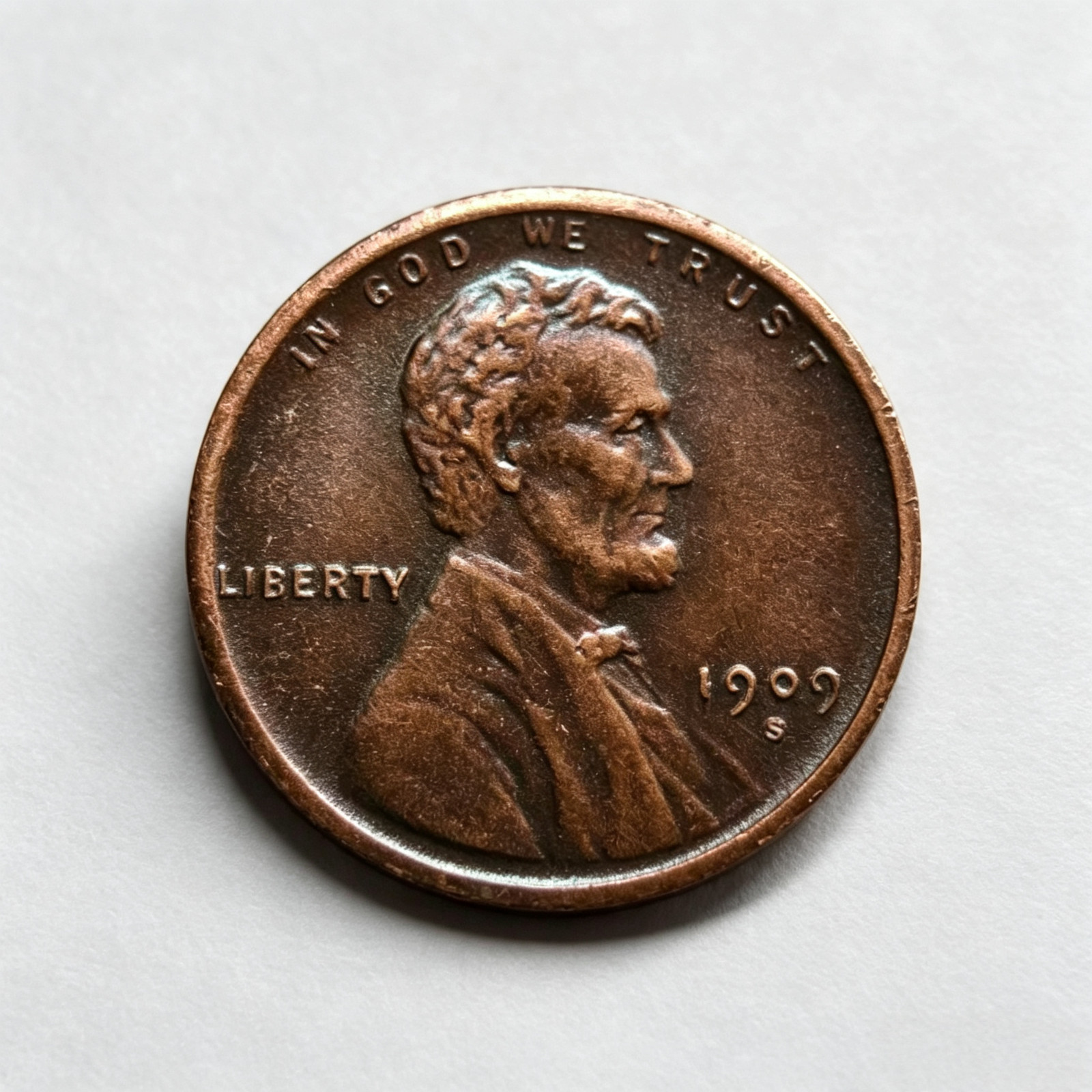 ---1909-S VDB Lincoln Wheat Cent Penny Rare Sought As shown in the figure---
