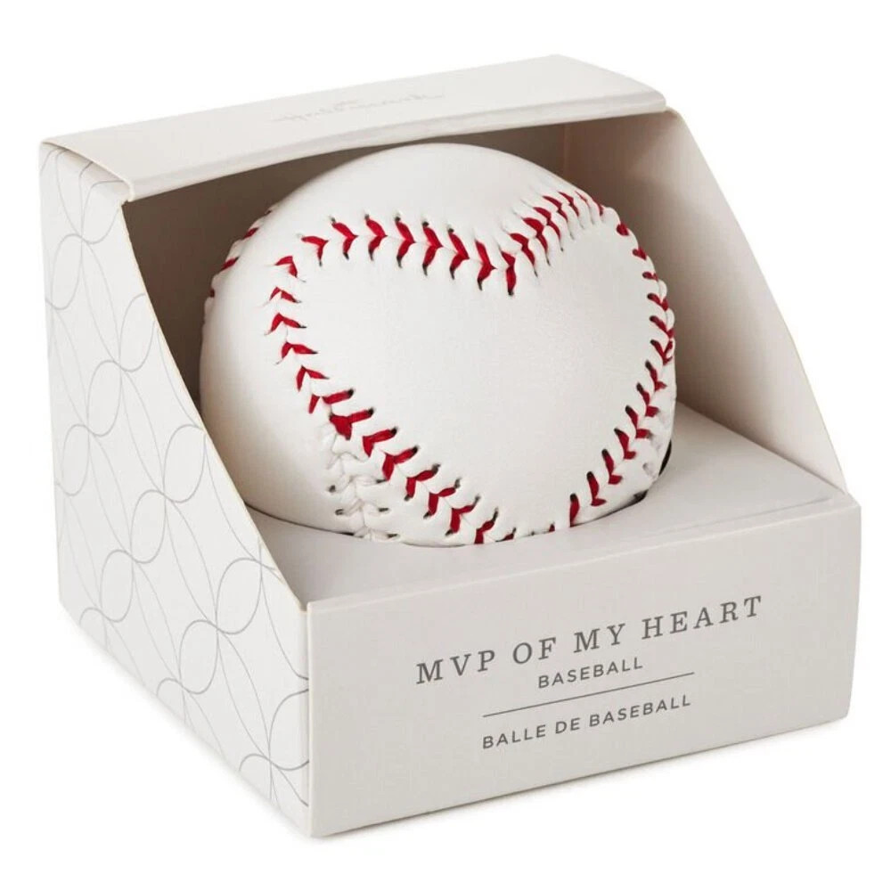 Hallmark MVP OF MY HEART, Red Stitched BASEBALL, Valentines Day Gift