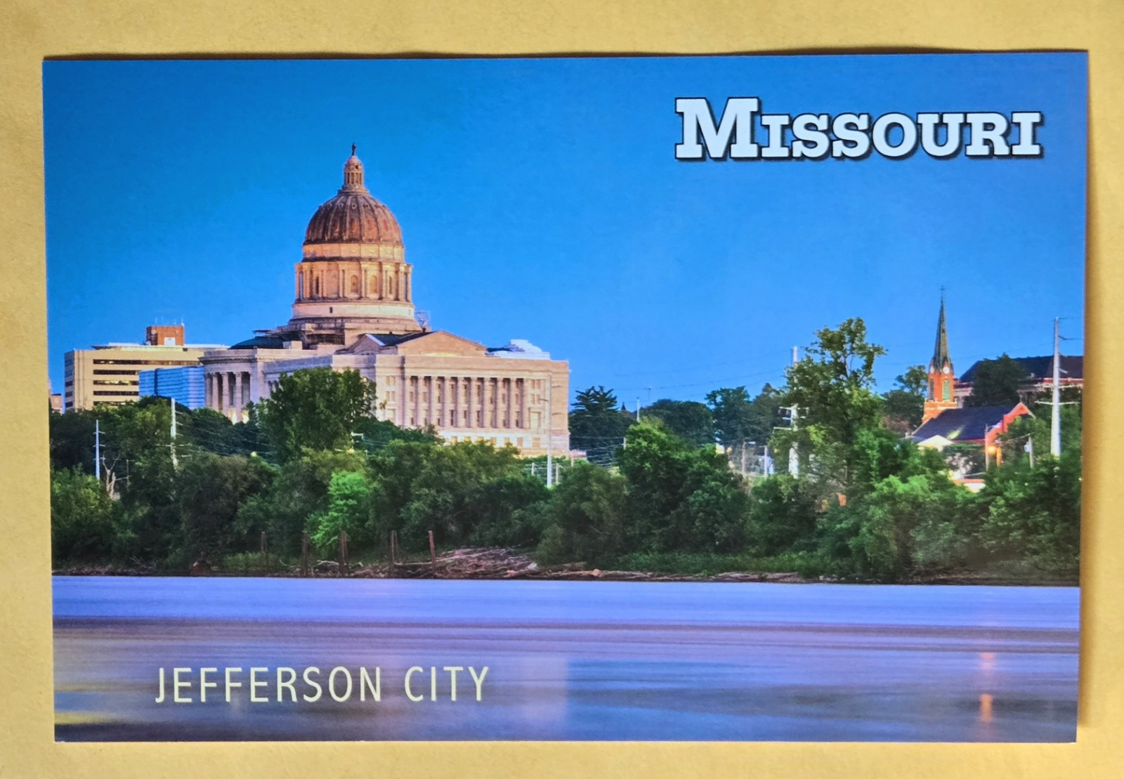 Postcard MO. State Capitol. Jefferson City. Missouri  