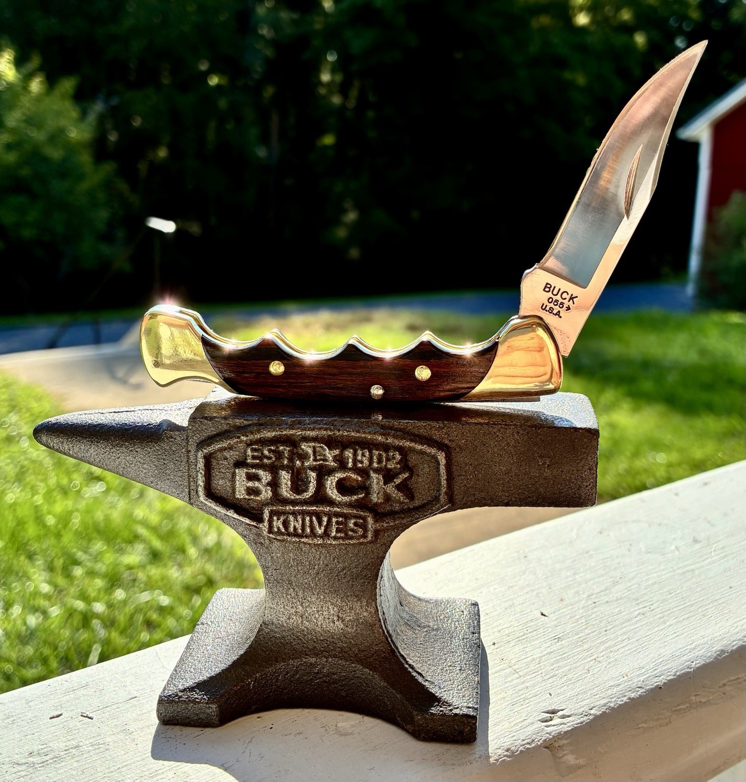 Beautifully Customized Buck 055 From 2009 With Sheath