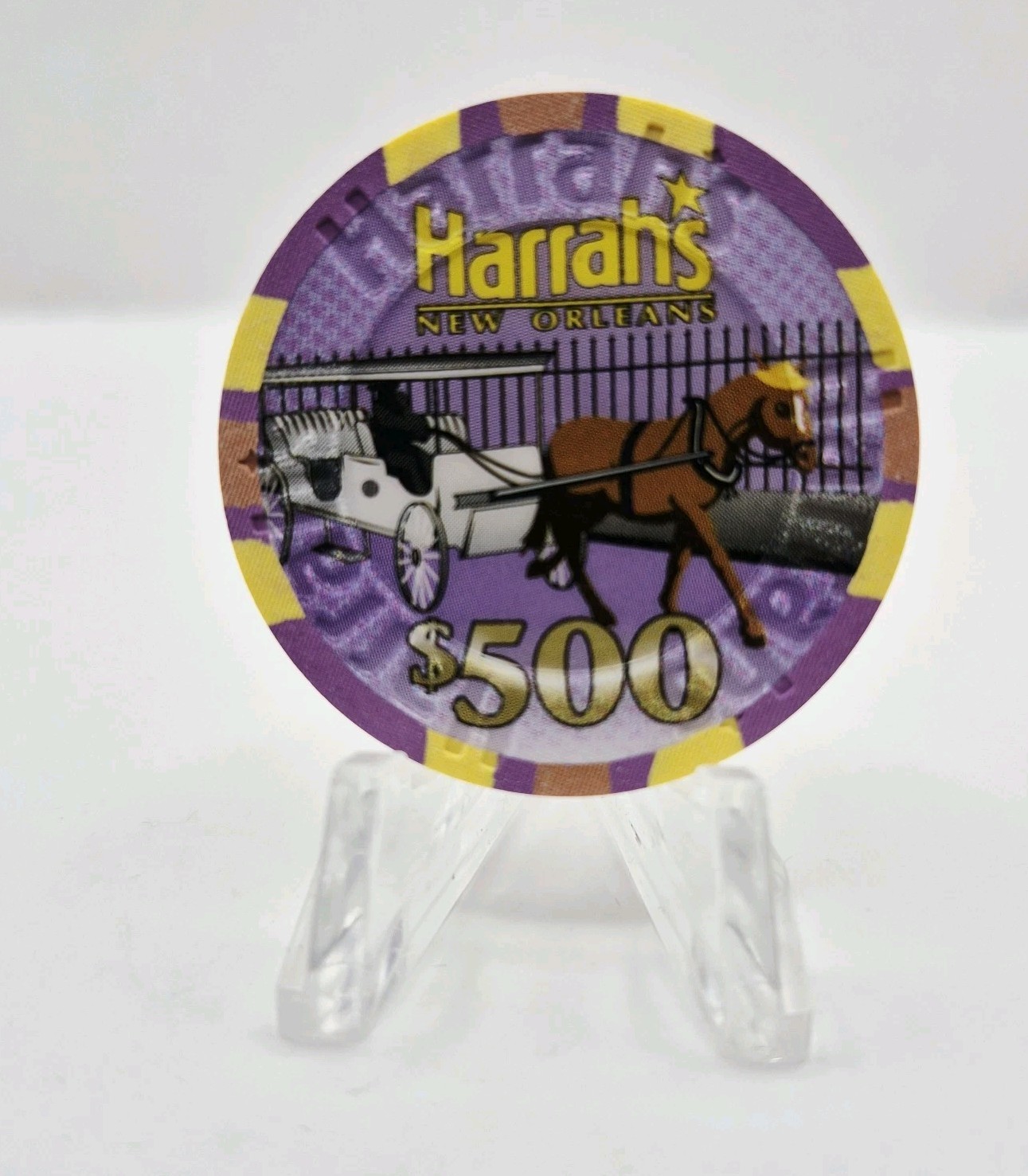 Harrah's Hotel Casino New Orleans Louisiana $500 Casino Chip *Backup