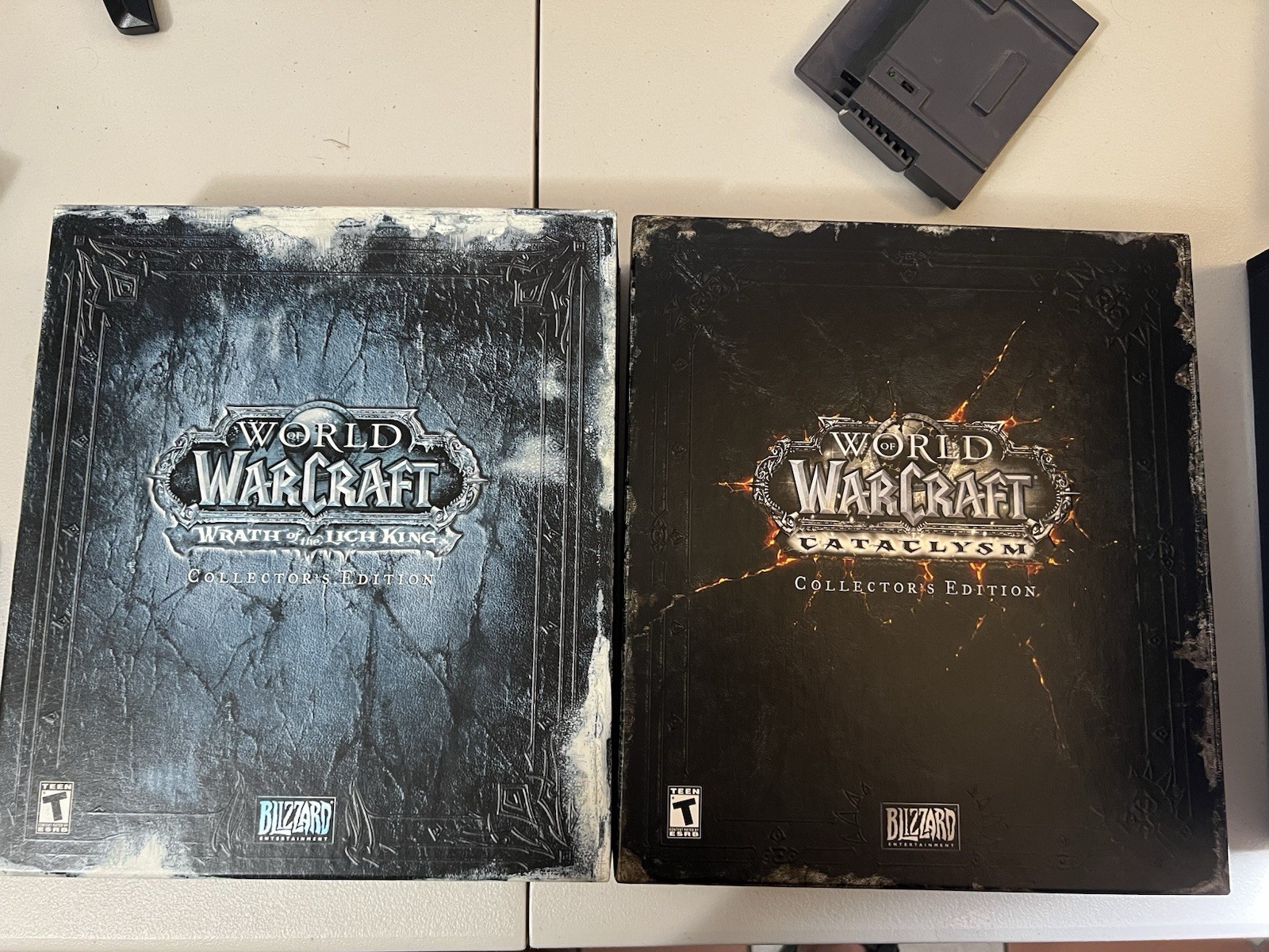 World Of Warcraft Collectors Edition Cataclysm & Wrath of the King Sold As Is