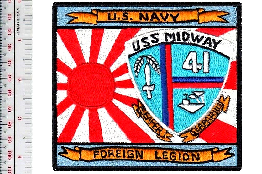US Navy USN Japan USS Midway Aircraft Carrier CV-41 Foreign Legion NO TARIFF