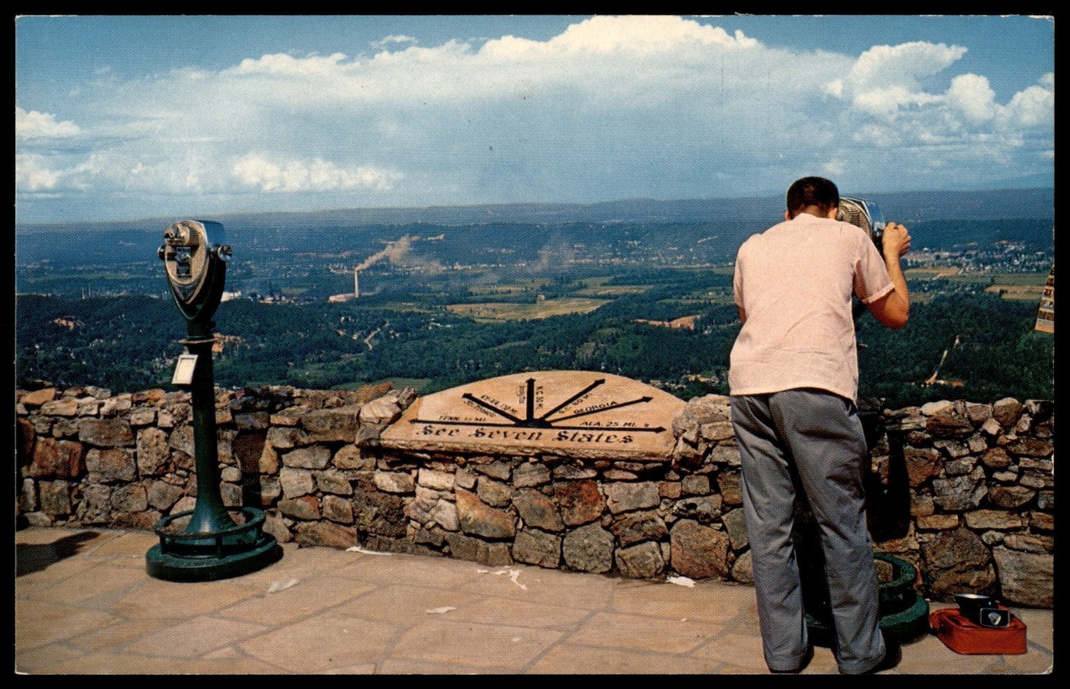 See Seven States Rock City Lookout Mountain Chattanooga Postcard