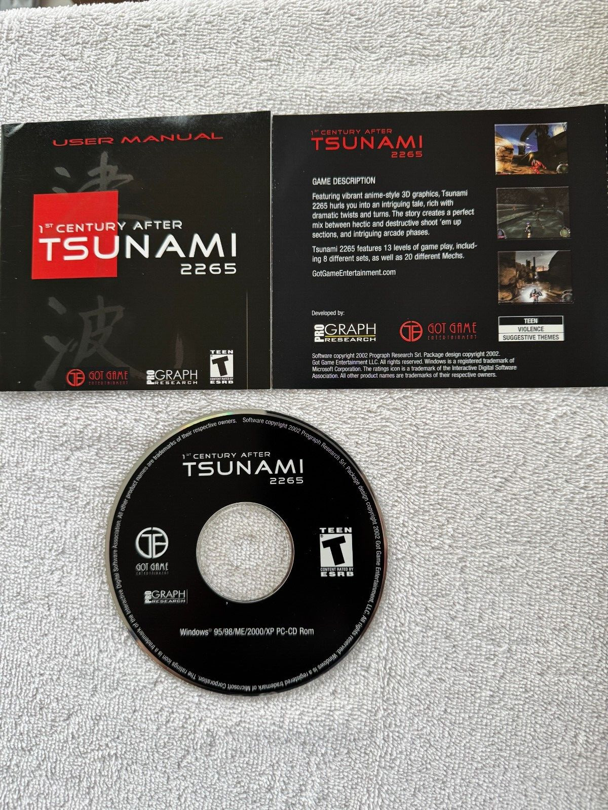 1st Century After Tsunami 2265 (PC 2002) - CD WITH INSTALLATION BOOKLET ONLY