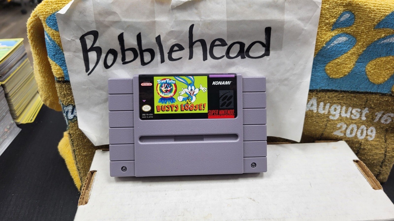 TINY TOON ADVENTURES BUSTER BUSTS LOOSE SNES SUPER NINTENDO VIDEO GAME
