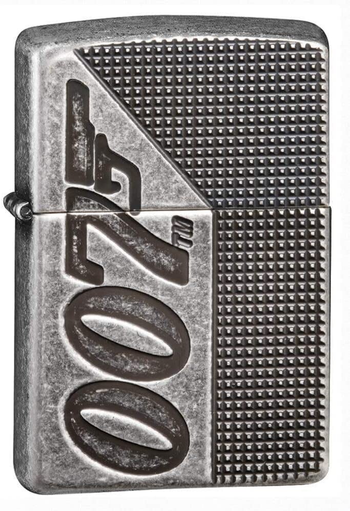 Zippo James Bond 007 Armor Antique Silver Plate 49033