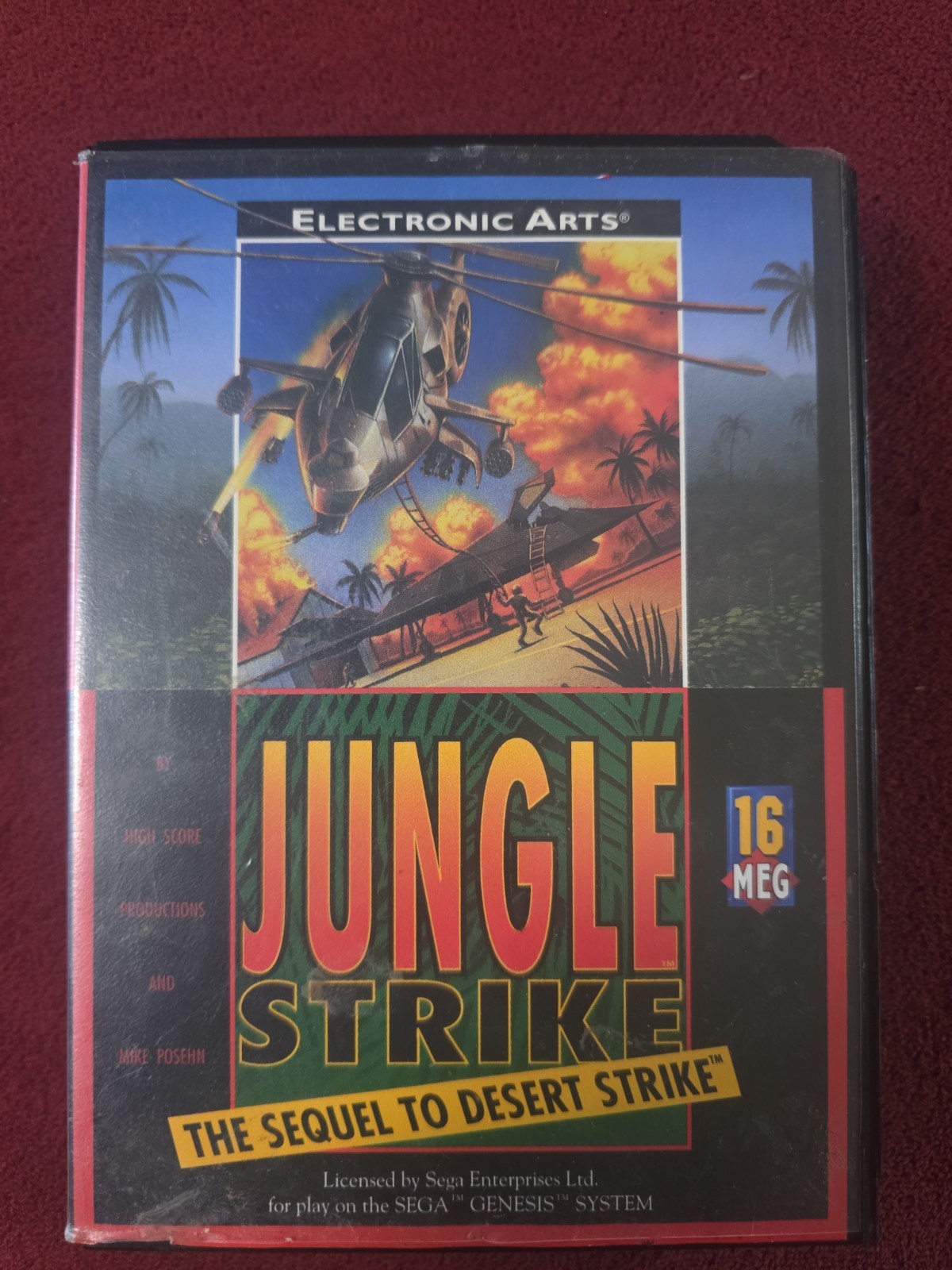 Jungle Strike Video Game (Sega Genesis, 1993) CIB W Manual Retro  Complete