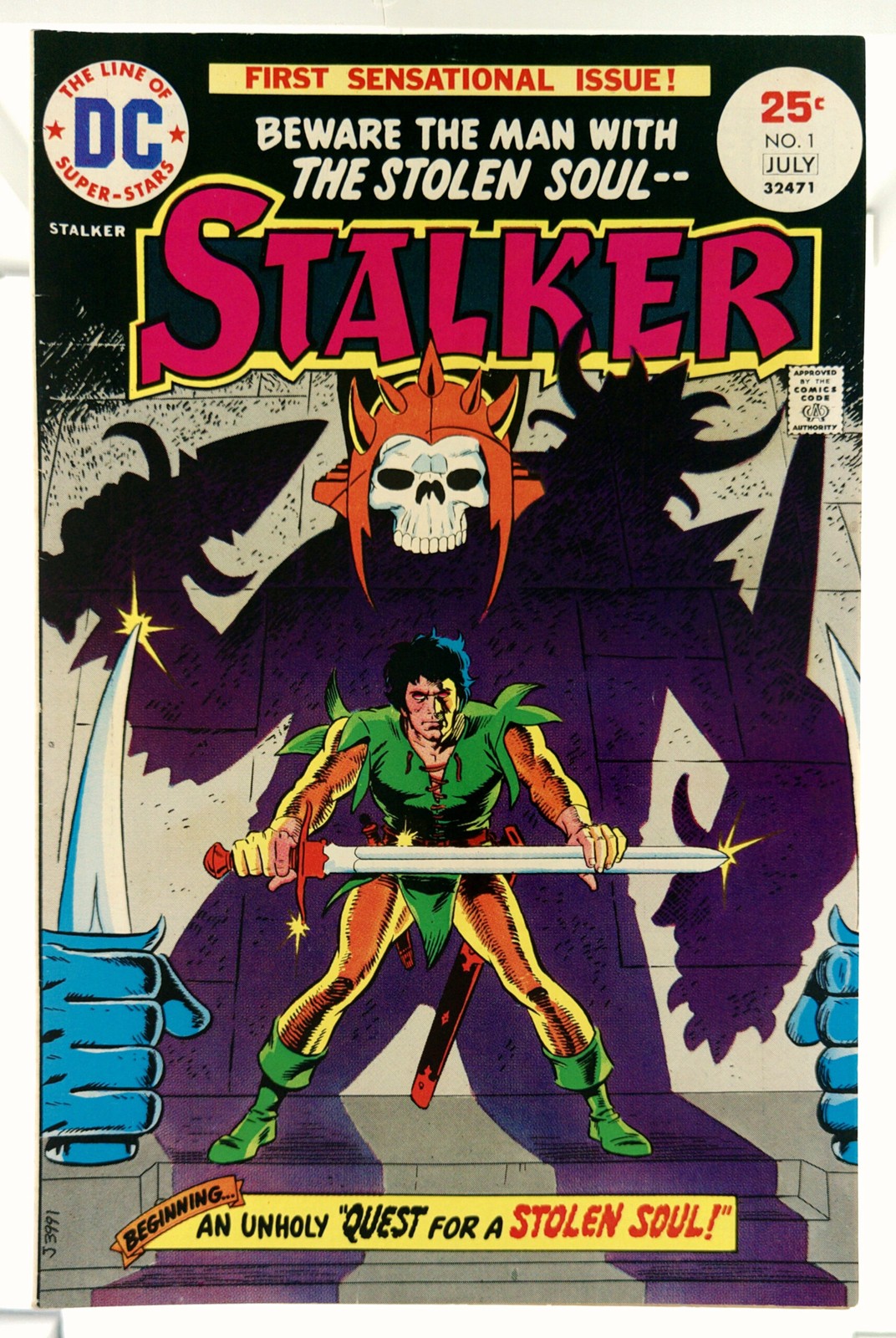 Stalker #1 1975 DC Comics FN/VF Comic Book 1st App of Stalker