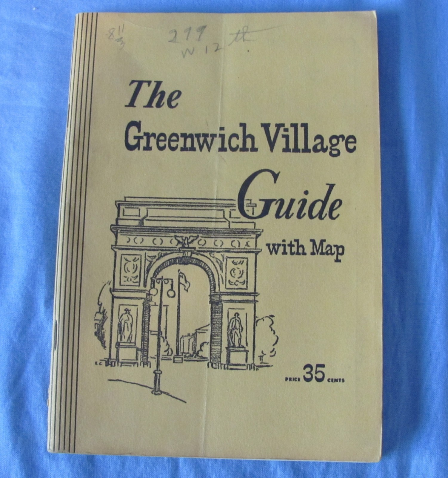 1947 The Greenwich Village Guide with Map