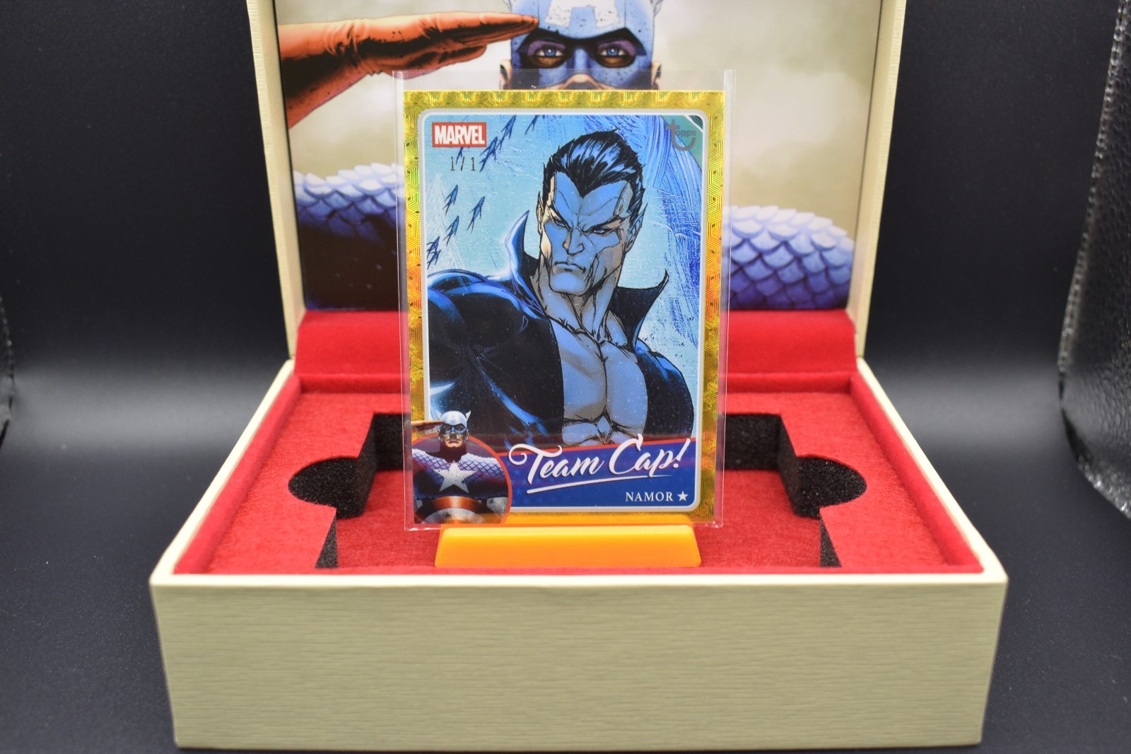 2026 Topps Marvel Brooklyn Collection Team Cap Namor Superfractor Gold 1/1 #TC-6