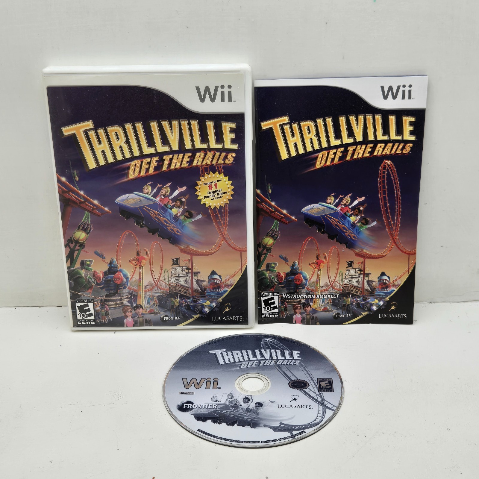 Thrillville: Off the Rails (Nintendo Wii, 2007) CIB COMPLETE