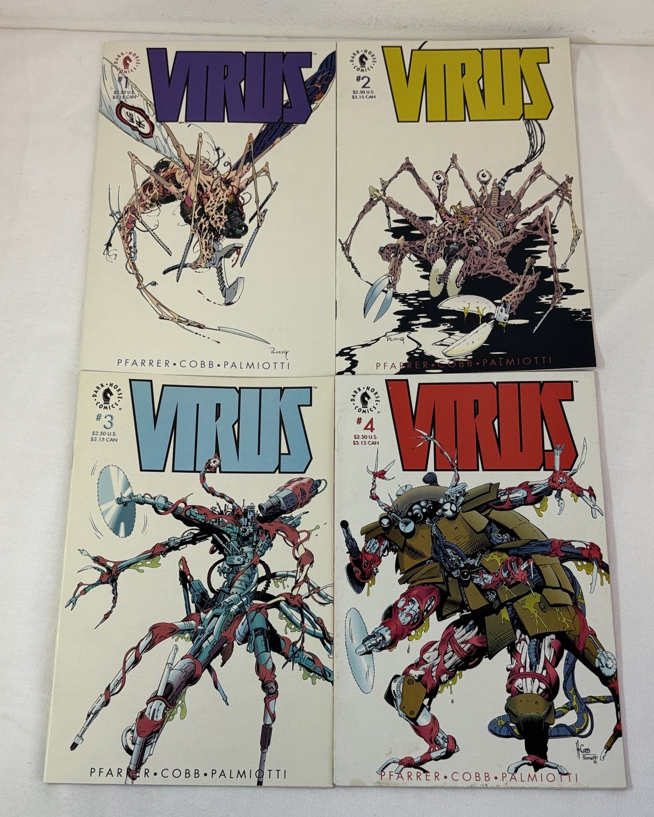 1993 Dark Horse VIRUS horror movie comics #1 2 3 4 ~ FULL SET