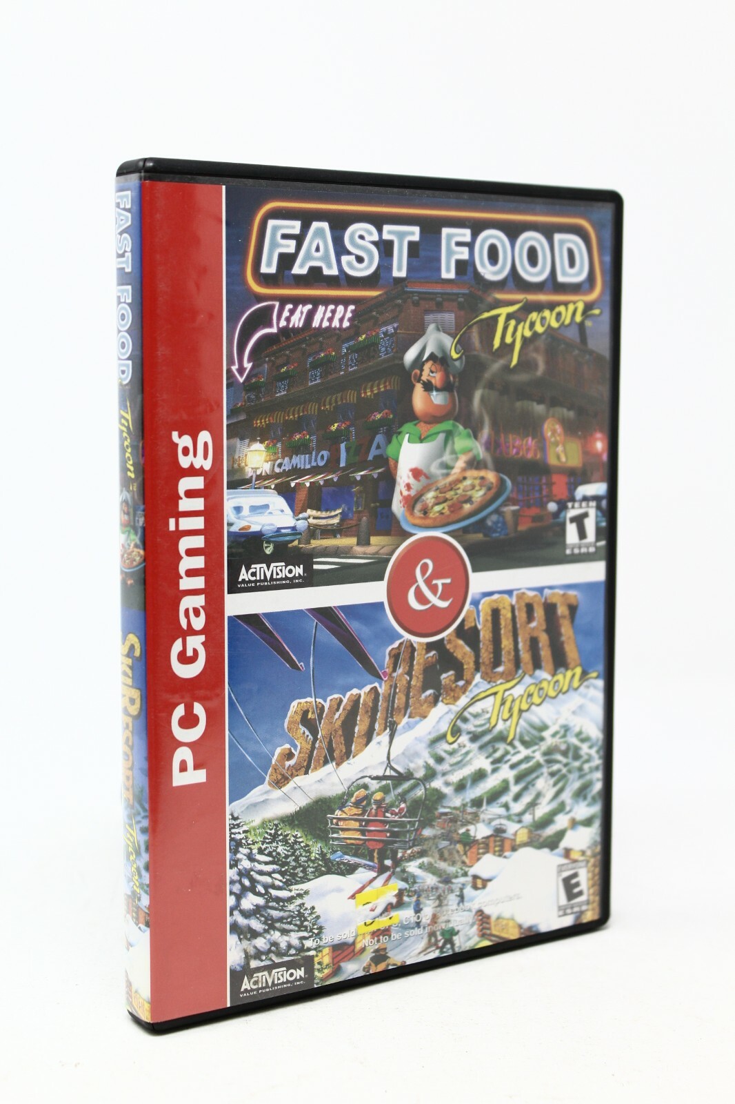 Fast Food Tycoon & Ski Resort Tycoon - PC - COMPLETE W/ Manual
