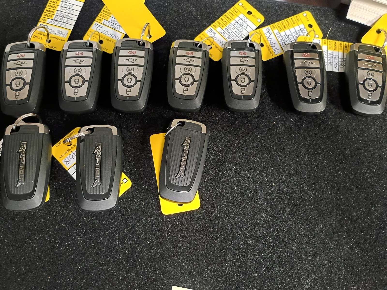 Ford Raptor Truck key Fobs used x10