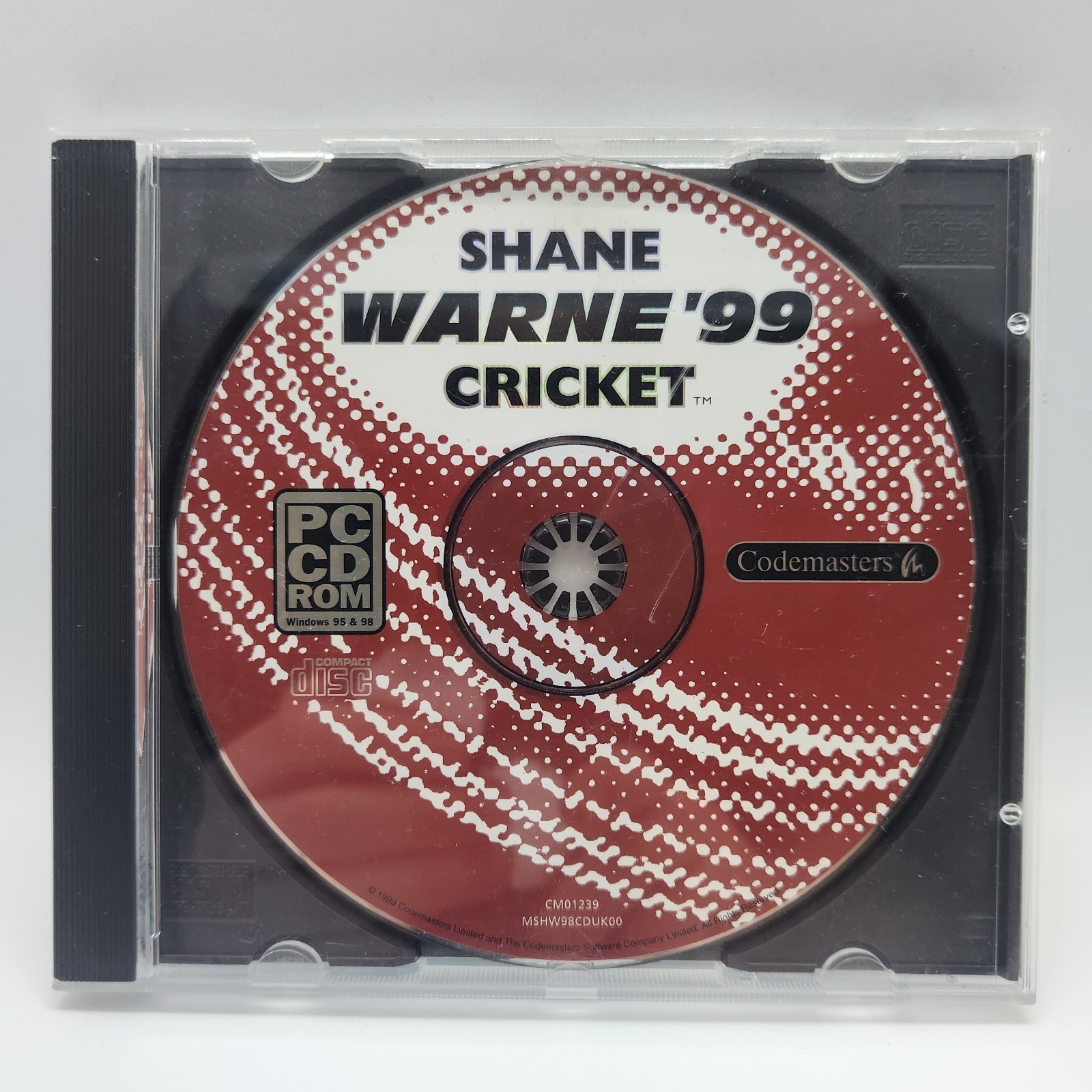 Shane Warne Cricket '99 (1999) Codemasters *Good Condition* PC CD-ROM